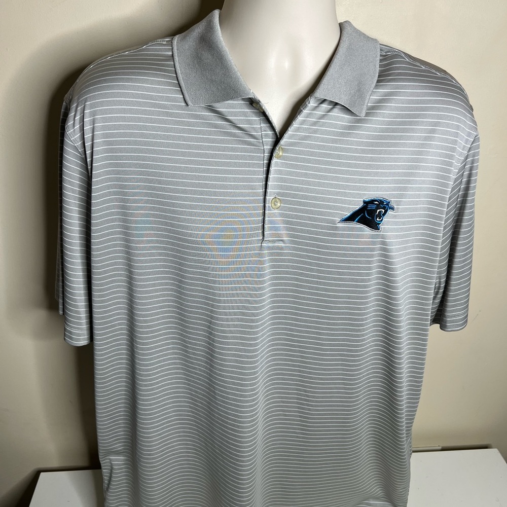 Carolina panthers Nike golf polo shirt size XL gray